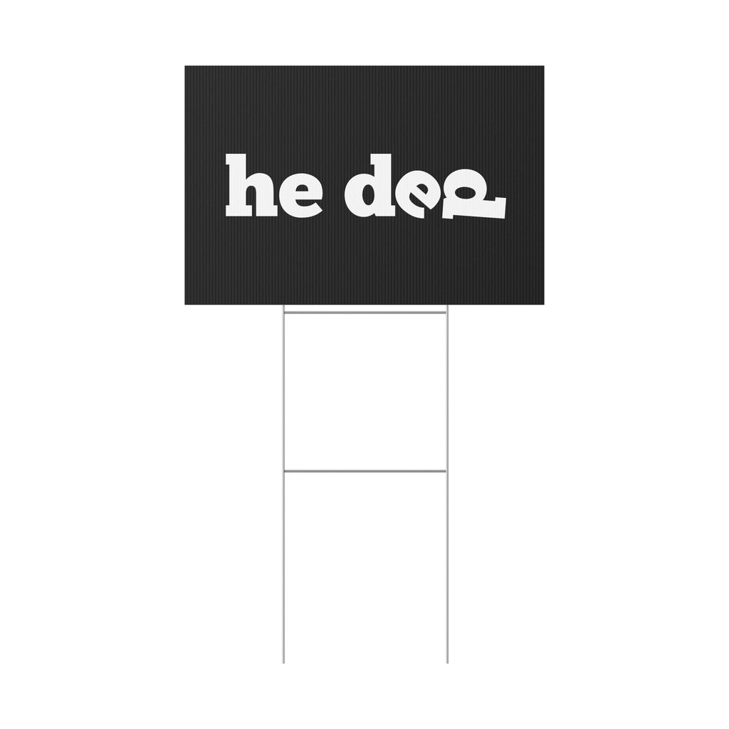 YARD SIGN - 18"x12"